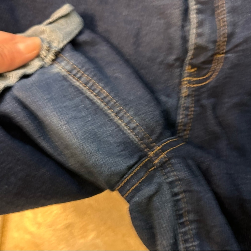 Pack of three women’s Dark Blue Women's Jean Shorts 2 Cloth & needle 1 Djeans 16 - Picture 9 of 16